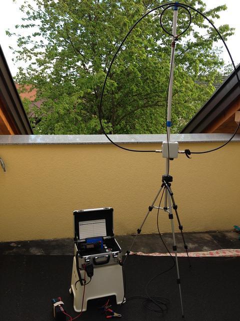 Showing portable Loop Antenna