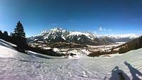 view to Toms home-qth Leogang at descent