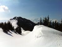ATN Tom on a huge snow cornice